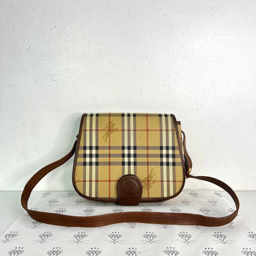 [PRE LOVED] Burberry Flap Crossbody Bag in Brown GHW