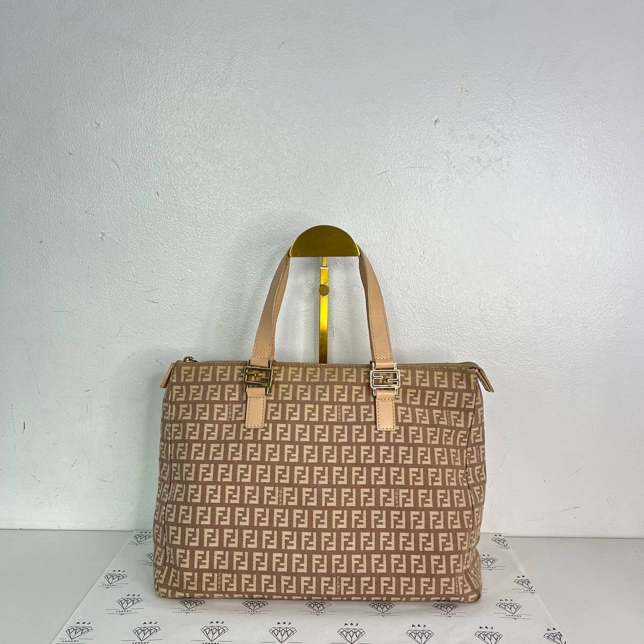 [PRE LOVED] Fendi Zucchino Shopper Tote in Pink GHW