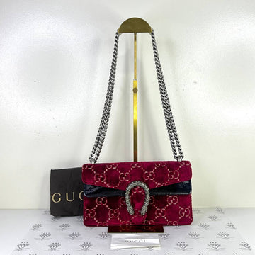 [PRE LOVED] Gucci Small Dionysus in Red Suede Leather