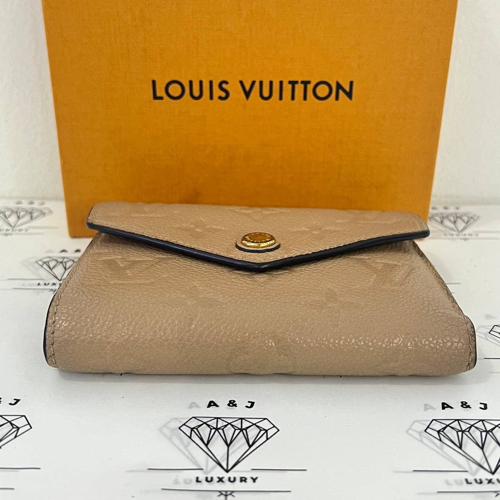 [PRE LOVED] Louis Vuitton Victorine Wallet in Beige Empreinte Leather GHW (SP5107)