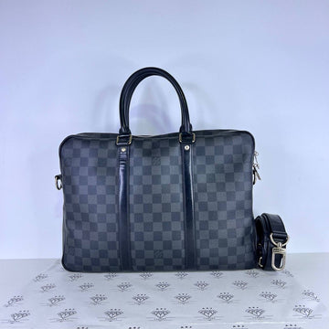 [PRE LOVED] Louis Vuitton Porte- Documents Voyage PM in Damier Graphite Canvass (GI0177)