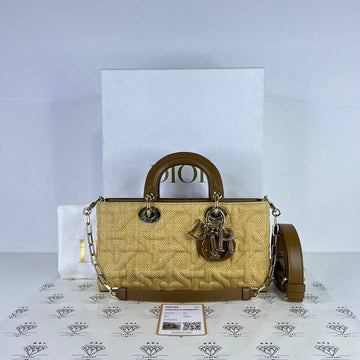 [PRE LOVED] Christian Dior Medium D-joy in Raffia (2024)