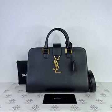 [PRE LOVED] YSL Baby Cabas in Black Calfskin Leather GHW