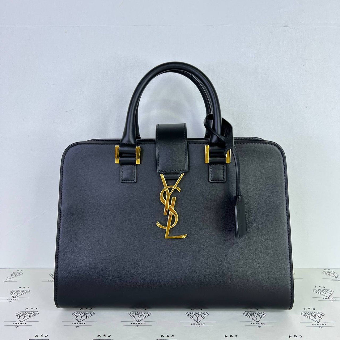[PRE LOVED] YSL Baby Cabas in Black Calfskin Leather GHW