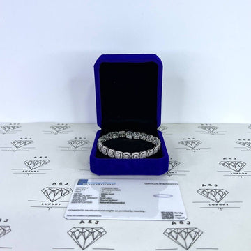 [BRAND NEW] Natural Tennis Bracelet 18KWG 5TCT