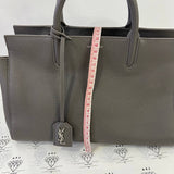 [PRE LOVED] YSL Cabas 2-way Bag in Gray Grained Leather SHW