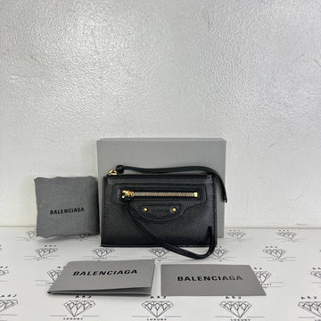 [PRE LOVED] Balenciaga Neo Classic Cardholder in Black GHW