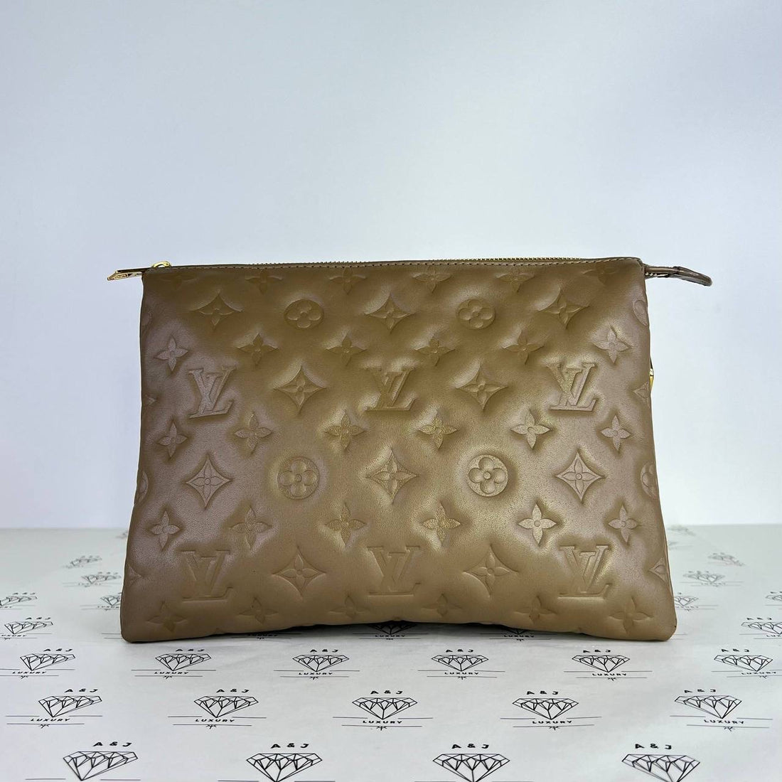 [PRE LOVED] Louis Vuitton Coussin PM in Taupe Puffy Lambskin GHW (microchipped)