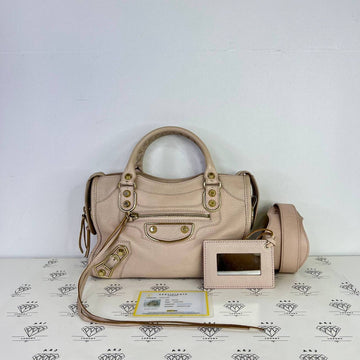 [PRE LOVED] Goyard Mini City Metallic Edge in Light Pink GHW