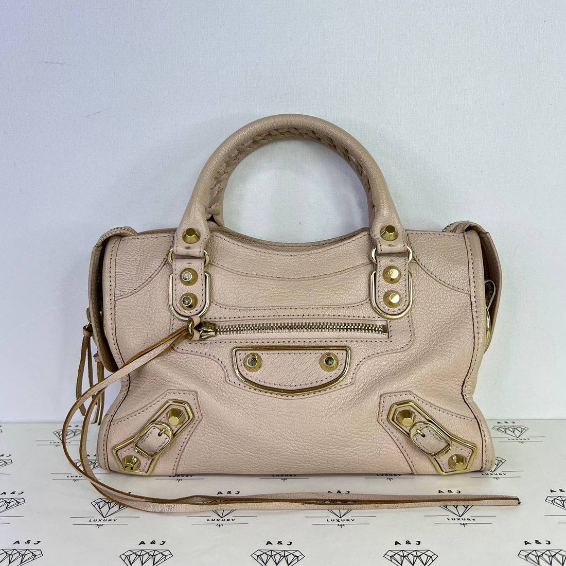 [PRE LOVED] Goyard Mini City Metallic Edge in Light Pink GHW