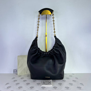 [PRE LOVED] Loewe Small Squeeze in Black Nappa Lambskin Leather GHW