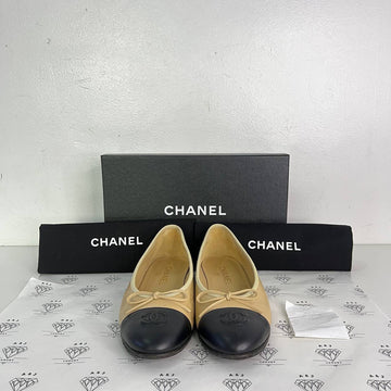 [PRE LOVED] Chanel Ballerina Flats in Beige Size 38.5EU
