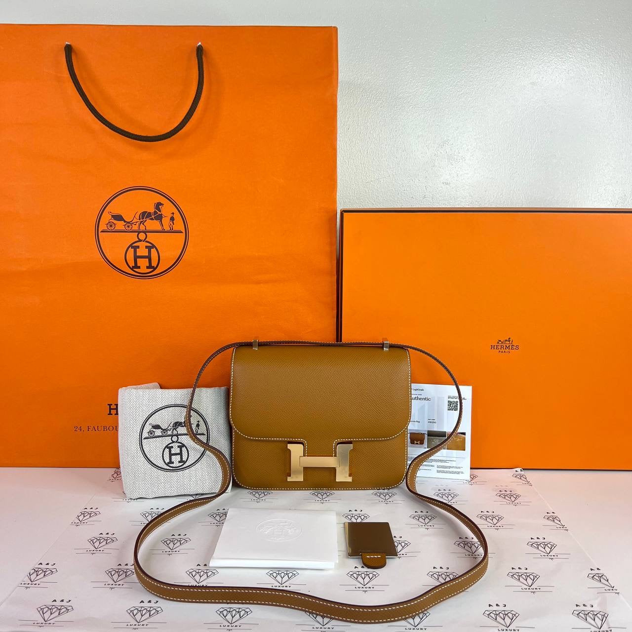 [BRAND NEW] Hermes Constance 18 in Gold Epsom Leather RGHW (Stamp K - 2025)