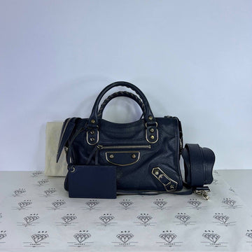 [PRE LOVED] Balenciaga Metallic Edge Mini City in Blue SHW
