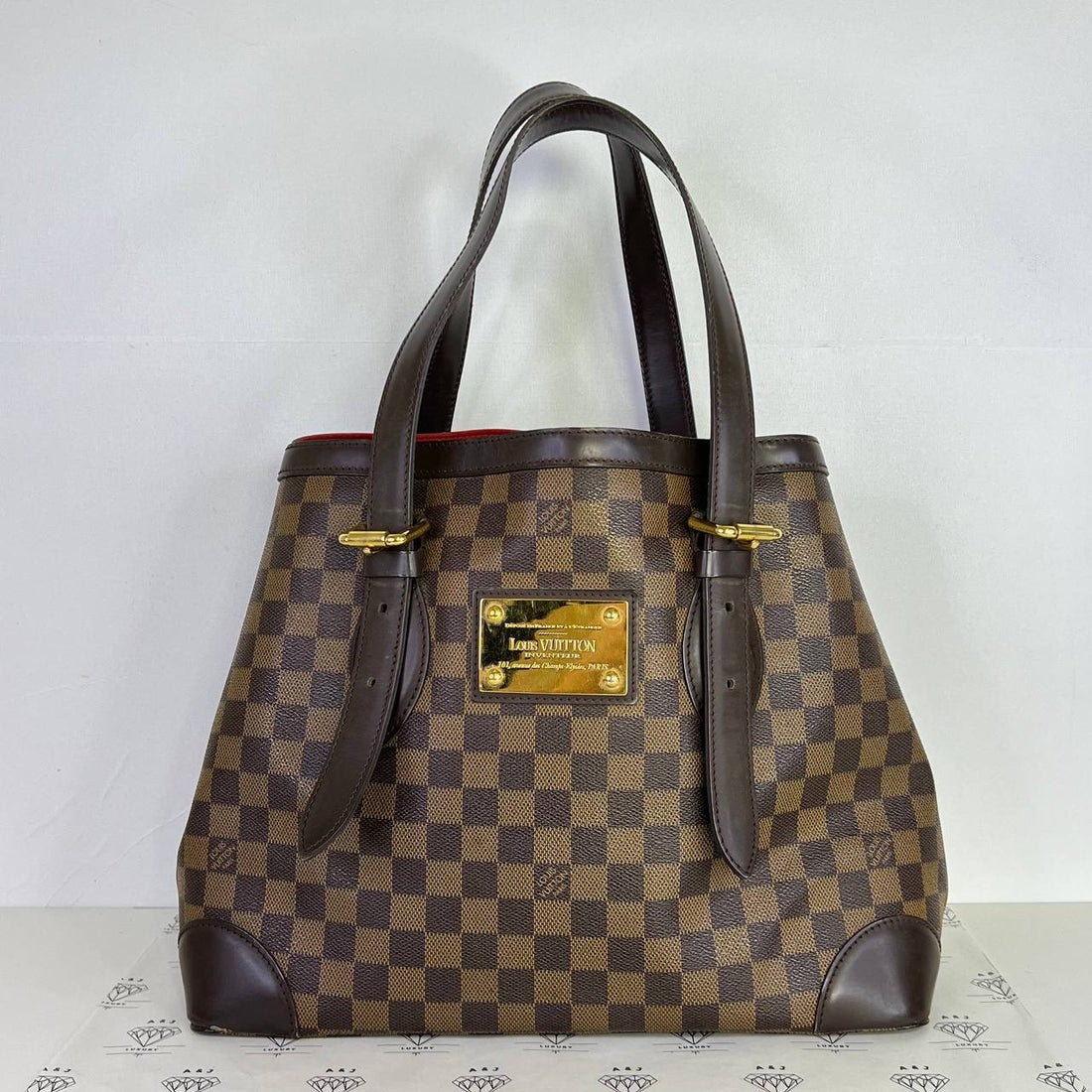 [PRE LOVED] Louis Vuitton Hampstead MM in Damier Ebene Canvass