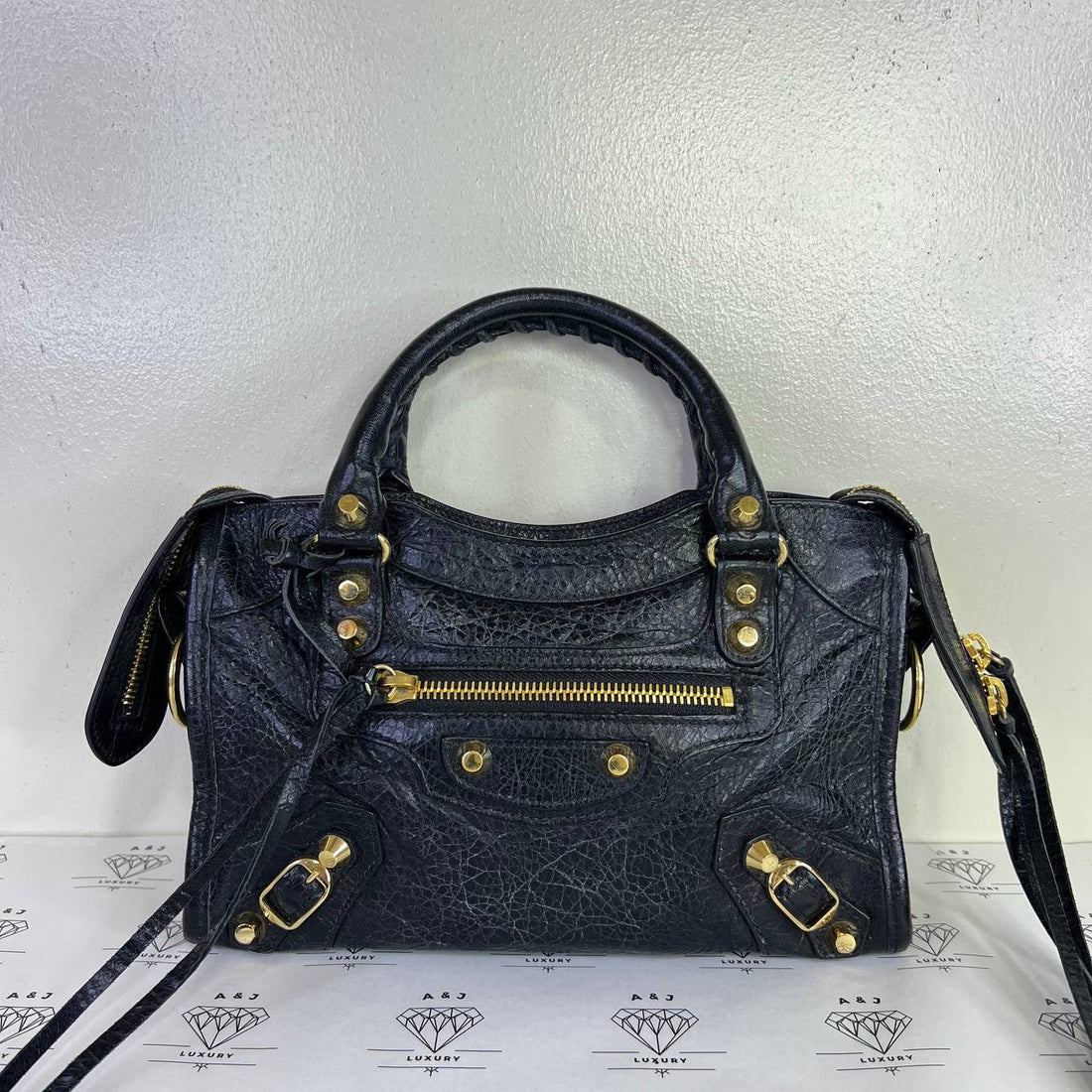 [PRE LOVED] Balenciaga Mini City in Black GHW