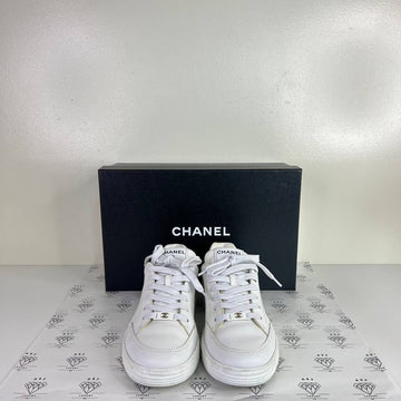 [PRE LOVED] Chanel Low Top Sneakers in White Size 39EU