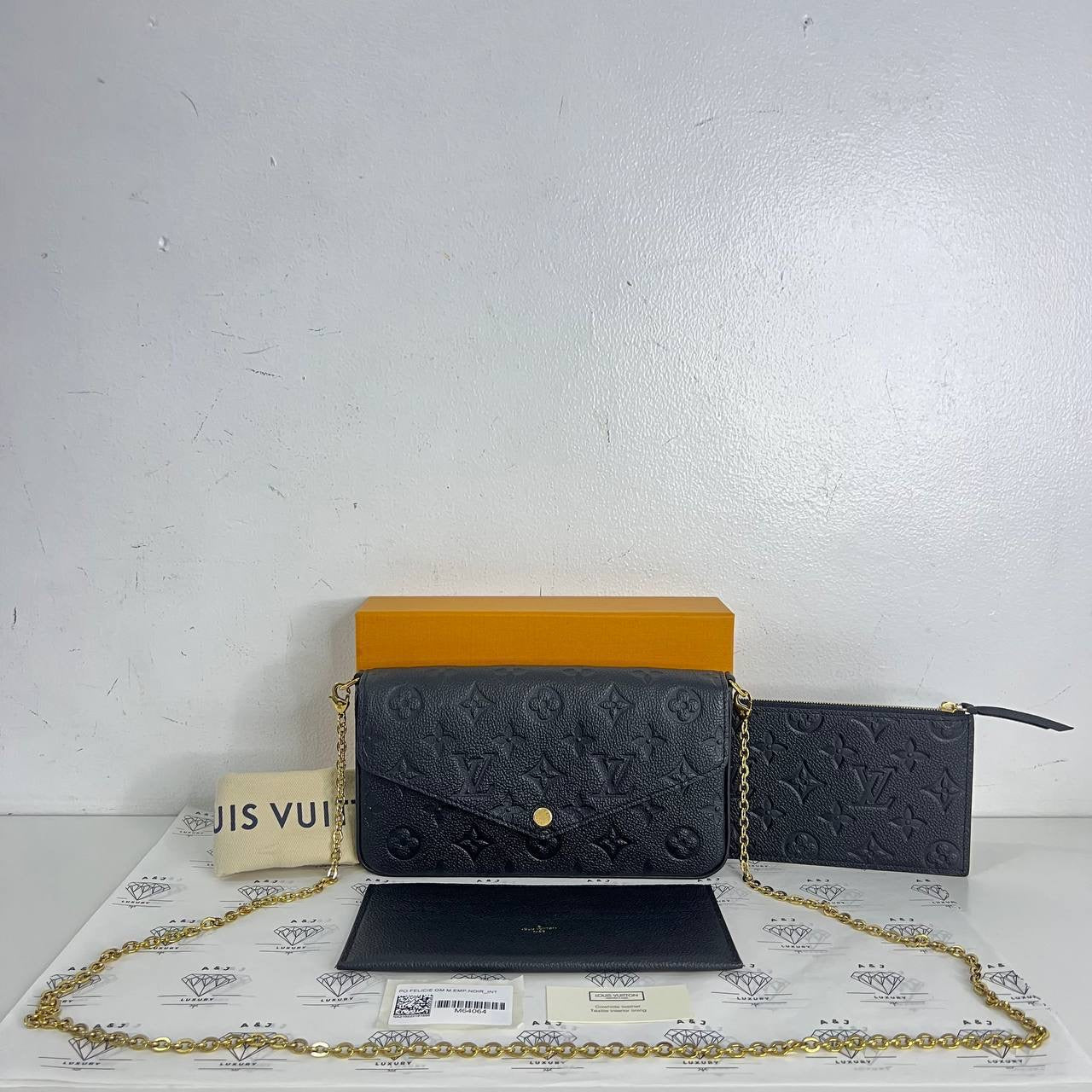 [PRE LOVED] Louis Vuitton Felicie in Black Empreinte Leather (SP0281)