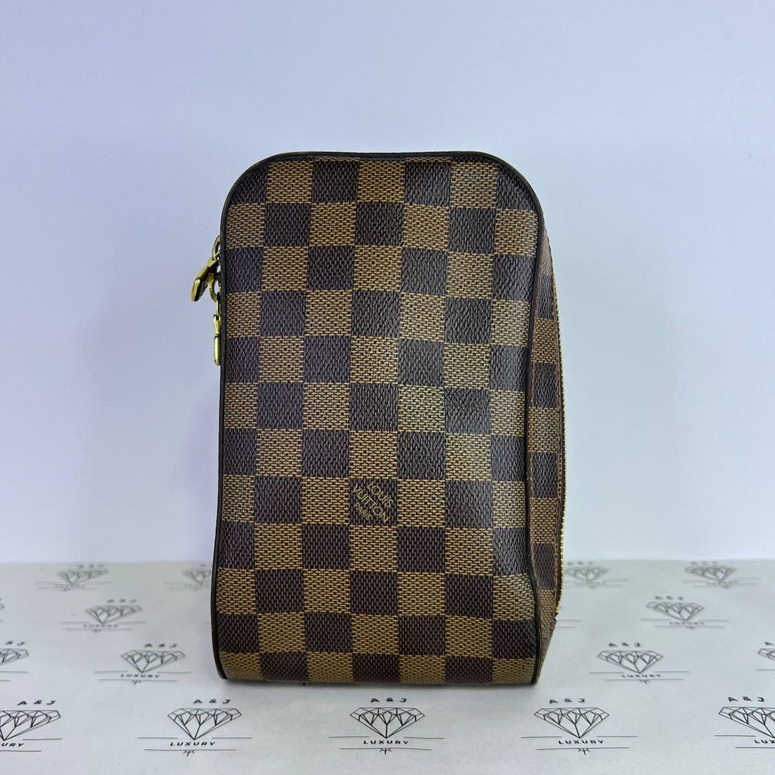 [PRE LOVED] Louis Vuitton Geronimo in Damier Ebene Canvass (CA1014)