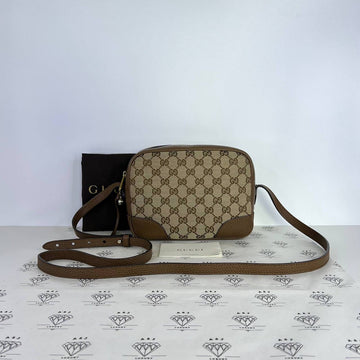 [PRE LOVED] Gucci Bree Camera Bag in Brown Canvass GHW