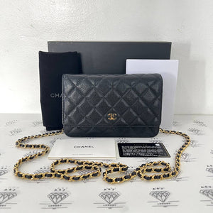 [PRE LOVED] Chanel Classic Wallet on Chain in Black Caviar GHW (Series 30)