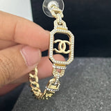 [PRE LOVED] Chanel Vendome Hoop Earrings in Gol