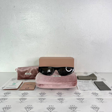 [PRE LOVED] Miu Miu SMU 07Z Cat Eye Sunglasses in Black