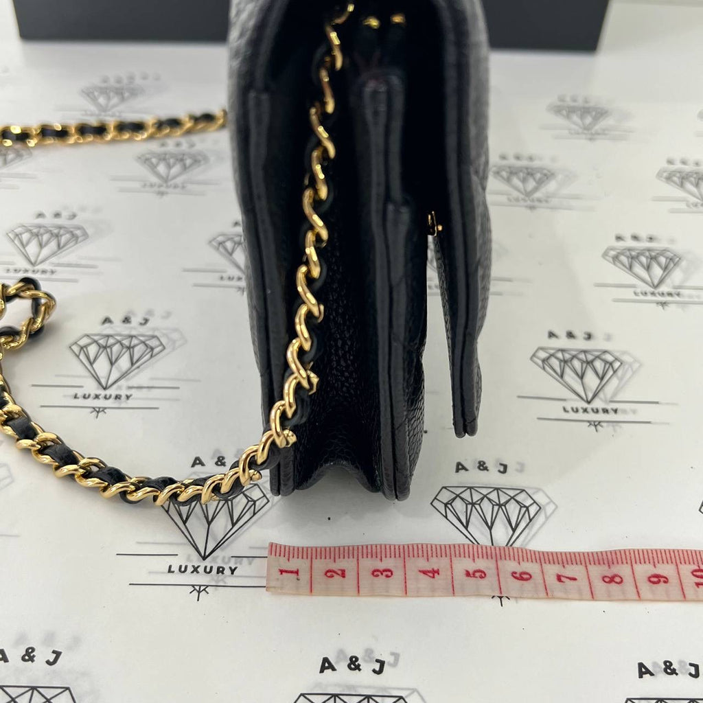 [PRE LOVED] Chanel Classic Wallet on Chain in Black Caviar GHW (Series 30)