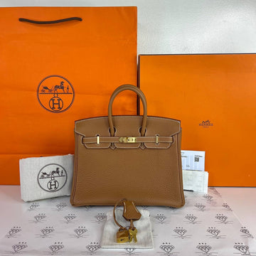 [PRE LOVED] Hermes Birkin 25 Retourne in Gold Togo Leather GHW (Stamp Y - 2020)