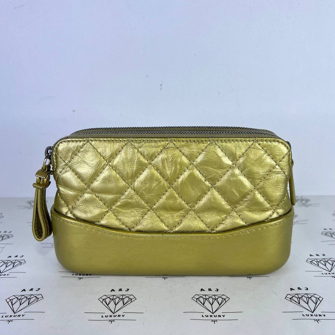 [PRE LOVED] Chanel Gabrielle Double Zip in Gold Lambskin Leather GHW (Series 23)