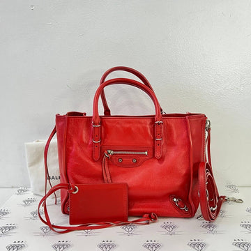 [PRE LOVED] Balenciaga Mini A4 Papier in Red SHW