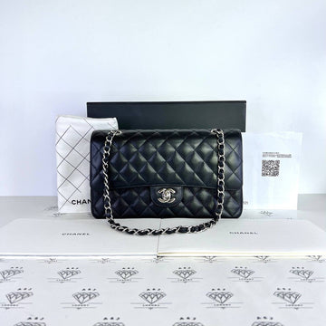 [PRE LOVED] Chanel Medium Classic Double Flap in Black Caviar Leather SHW (microchipped)