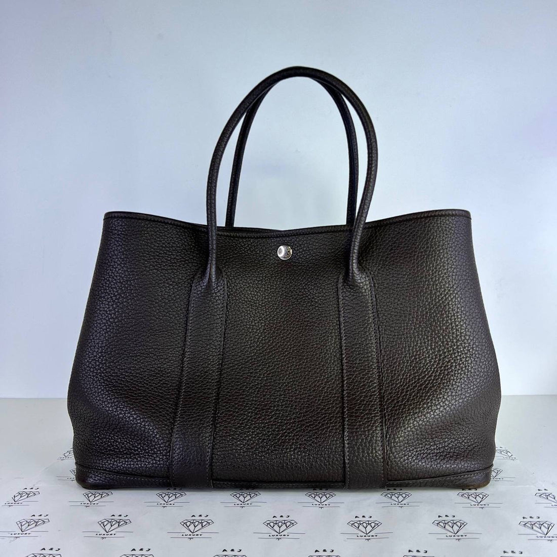 [PRE LOVED] Hermes Garden Party Tote (GPT) 36 in Ebene Negonda Leather PHW (Stamp T - 2015)