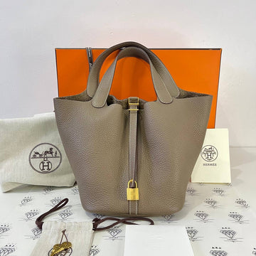 [PRE LOVED] Hermes Picotin 22 in Etoupe Clemence GHW (Stamp Y - 2020)