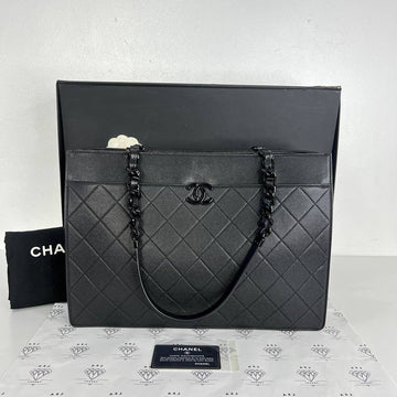 [PRE LOVED] Chanel My Everything Tote in So Black Caviar Leather (Series 30)