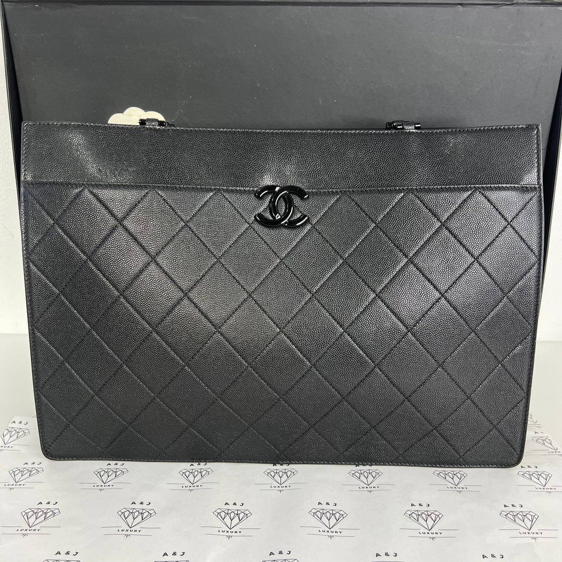 [PRE LOVED] Chanel My Everything Tote in So Black Caviar Leather (Series 30)