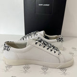 [PRE LOVED] Yves Saint Laurent Andy Perforated Sneakers in White Size 38EU
