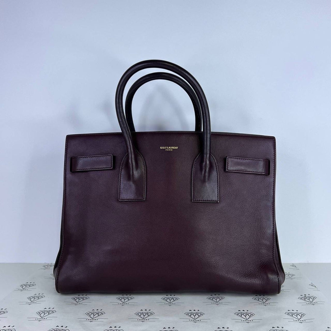 [PRE LOVED] YSL Small Sac De Jour in Burgundy GHW