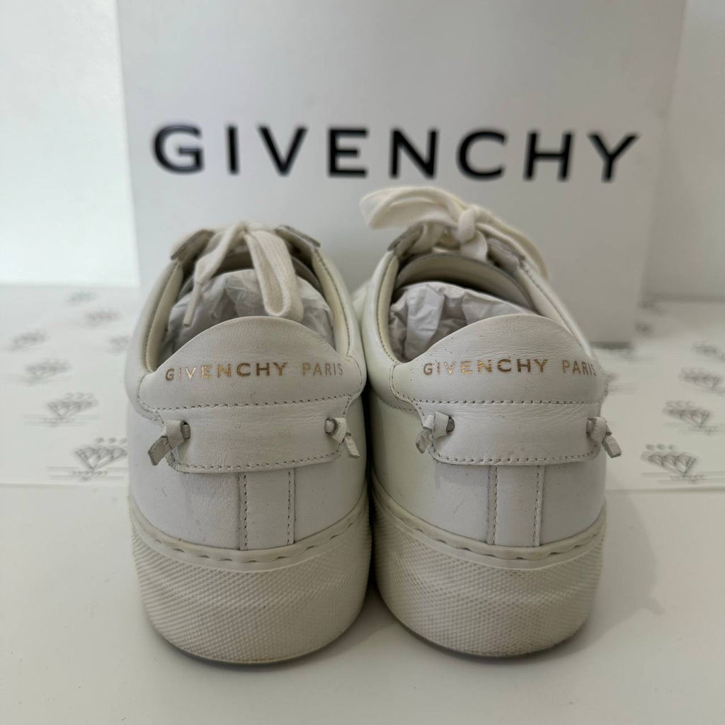 [PRE LOVED] Givenchy Urban Sneakers in White Calf Leather Size 37EU