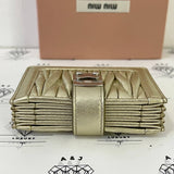 [PRE LOVED] Miu Miu Cardholder in Gold SHW