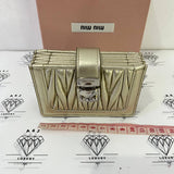 [PRE LOVED] Miu Miu Cardholder in Gold SHW