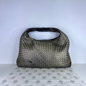 [PRE LOVED] Bottega Veneta Intrecciato Hobo Bag in Bronze SHW