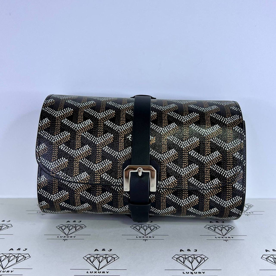 [PRE LOVED] Goyard Double Travel Watch Case in Black (2024)