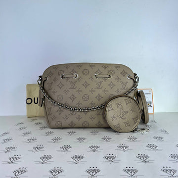 [PRE LOVED] Louis Vuitton Bella Bag in Gray Mahina Leather SHW (microchipped)