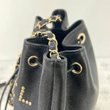 [PRE LOVED] Chanel Deauville Bucket Bag in Black Caviar GHW (Series 29)