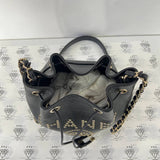 [PRE LOVED] Chanel Deauville Bucket Bag in Black Caviar GHW (Series 29)