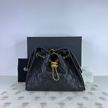 [PRE LOVED] Chanel Small C25 in Black Caviar Leather GHW (microchipped)