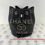 [PRE LOVED] Chanel Deauville Bucket Bag in Black Caviar GHW (Series 29)