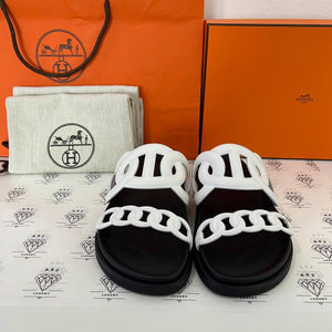 [BRAND NEW] Hermes Extra Sandals in White Size 37.5