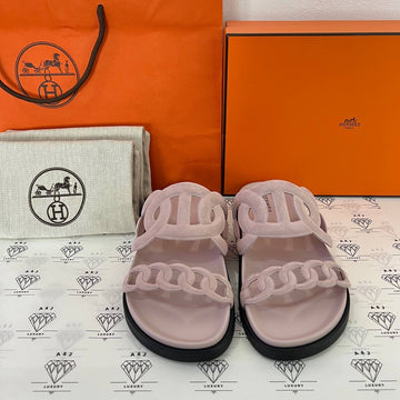 [BRAND NEW] Hermes Extra Sandals in Rose Porcelain Size 37